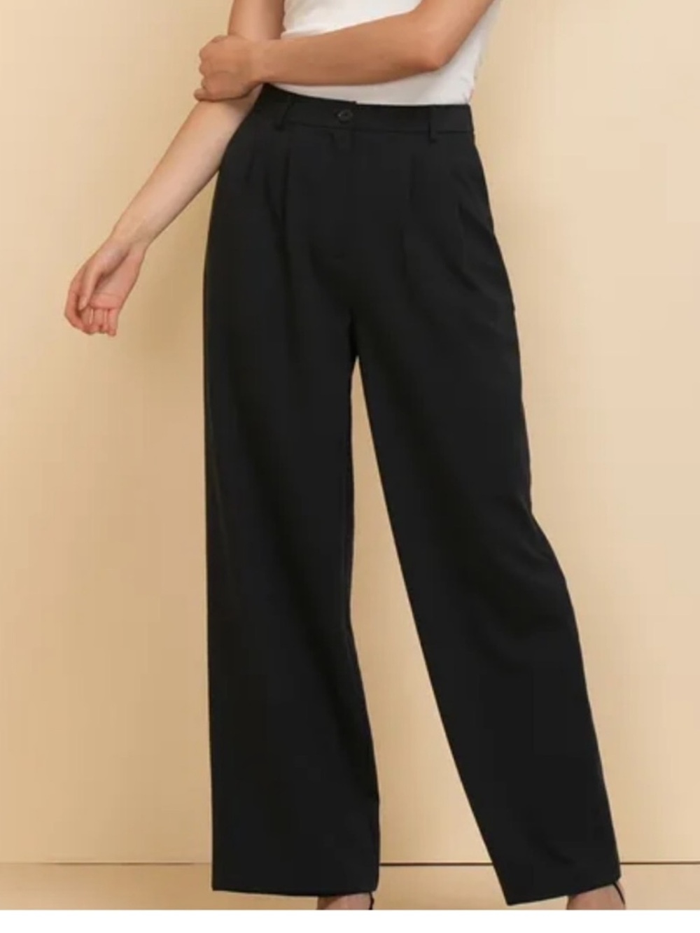 Ricki's black Wide-Leg High-Rise Dress Pants size 0